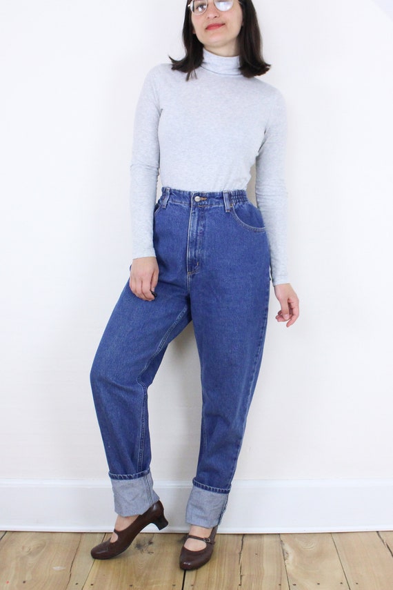 Vintage 90's 29-32W Tall LLBean jeans, medium was… - image 3
