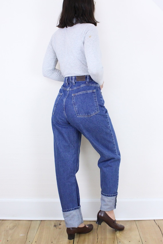 Vintage 90's 29-32W Tall LLBean jeans, medium was… - image 6