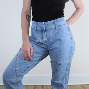 Vintage 90s/y2k Calvin Klein Jeans, Denim Patchwork Design, Bareback ...