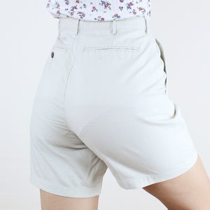 Vintage 90&#39;s 32W khaki shorts, Windham Pointe, 4 pocket, high waist, high rise, belt loops, light academia, minimalist, board short, comfy