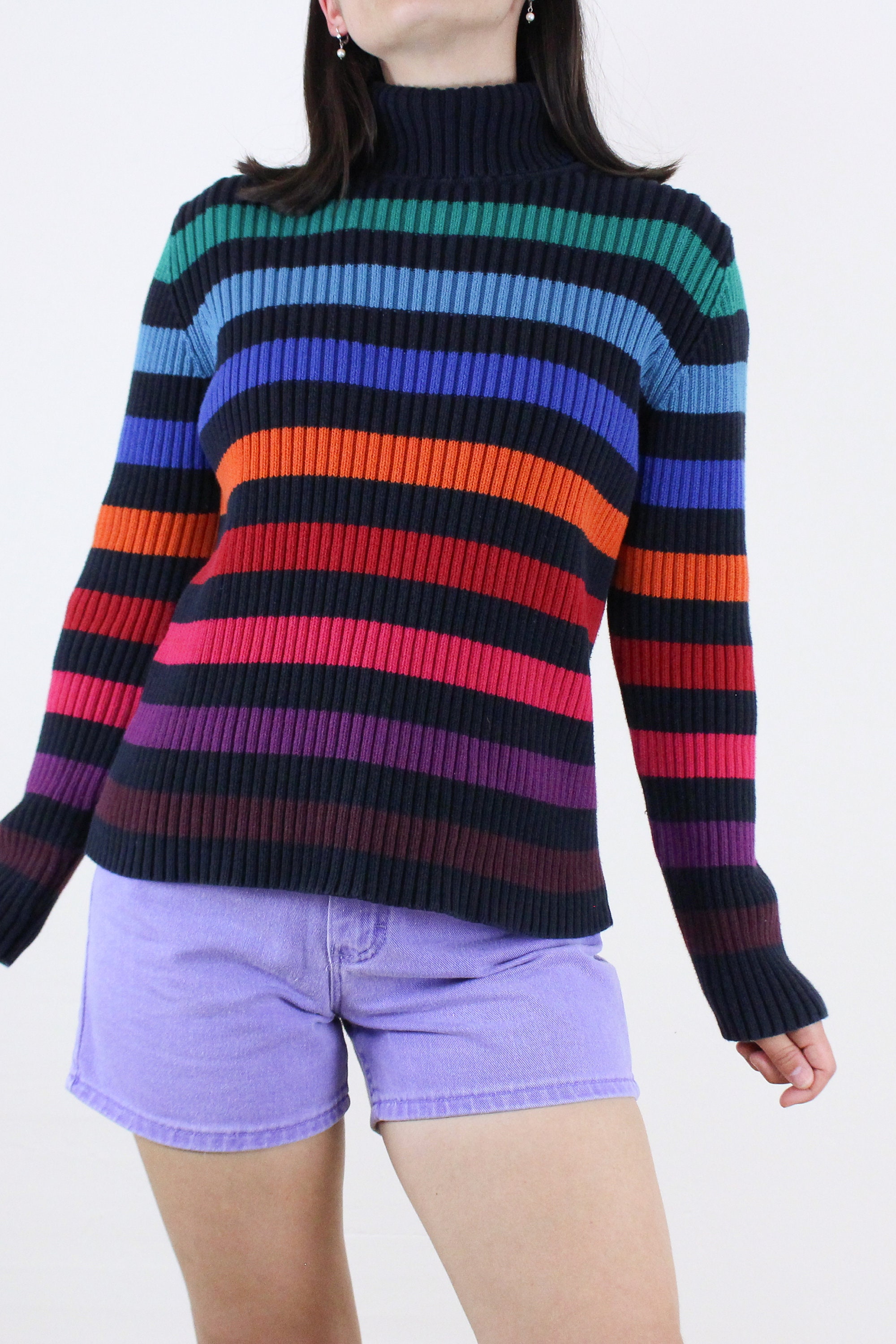 トップス [ItalyVintage]80s MultiColor Turtleneck ItalyVintage]80s MultiColor Turtleneck - メルカリ