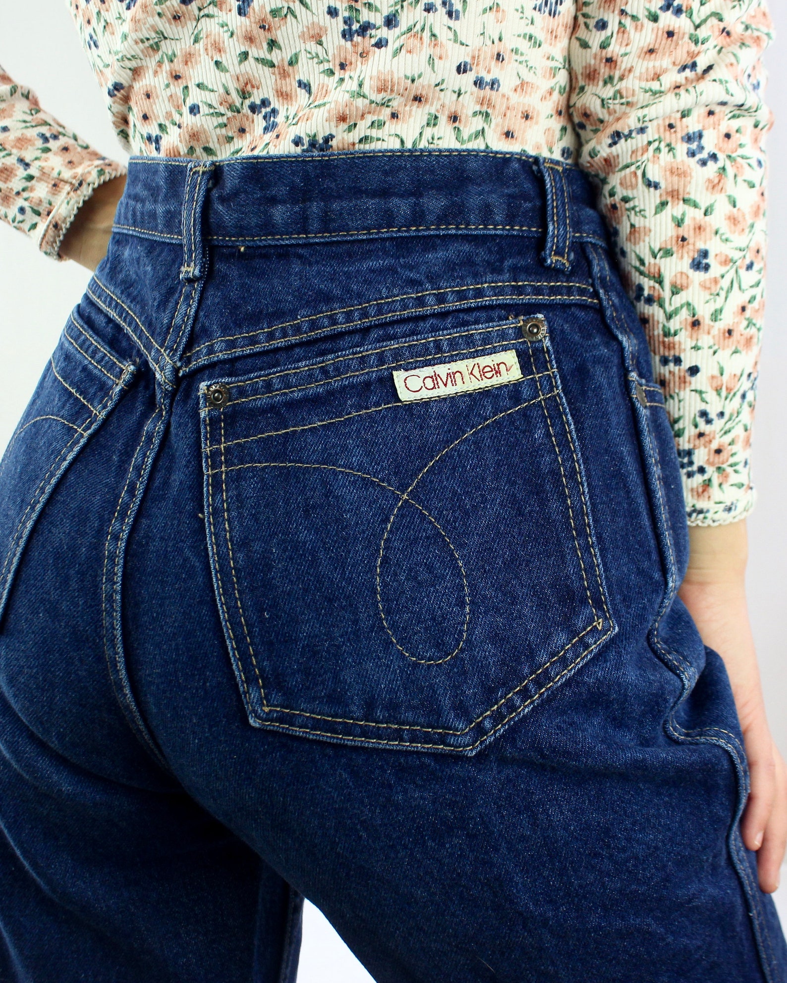 Vintage 80s Calvin Klein jeans dark wash jeans vintage Etsy