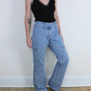 Vintage 90s/y2k Calvin Klein Jeans, Denim Patchwork Design, Bareback ...