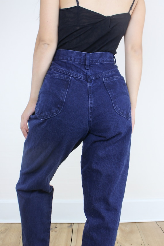 Vintage 90s 32W Chic jeans, exposed button fly, d… - image 7