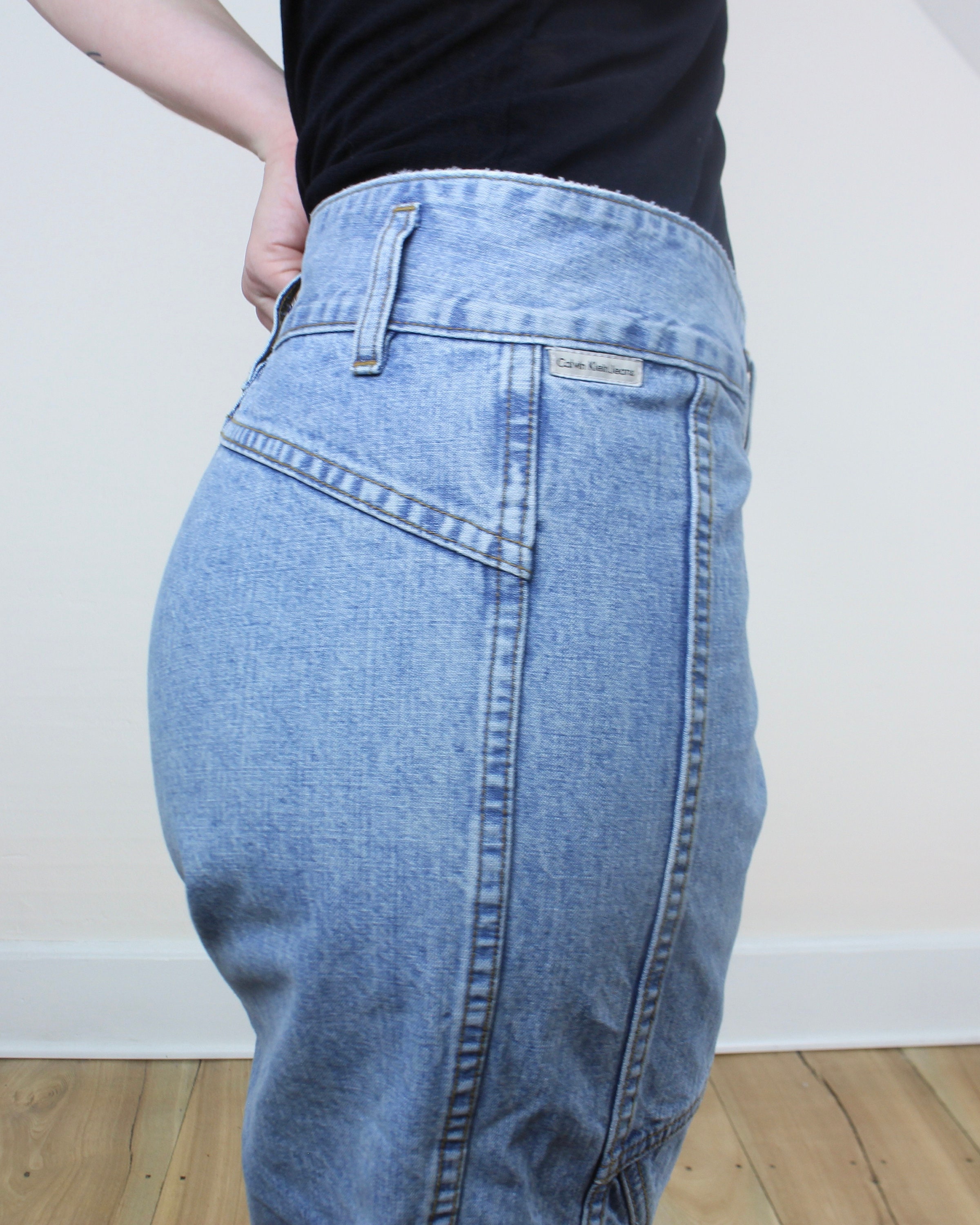 Vintage 90s/y2k Calvin Klein Jeans, Denim Patchwork Design, Bareback, Pocketless, Medium Ligh Wash, Mid Rise, Low Rise, Boot Cut Legs, - Etsy Vintage 90s/y2k Calvin Klein Jeans, Denim Patchwork Design, Bareback, Pocketless, Medium Ligh Wash, Mid Rise, Low Rise, Boot Cut Legs, - Etsy