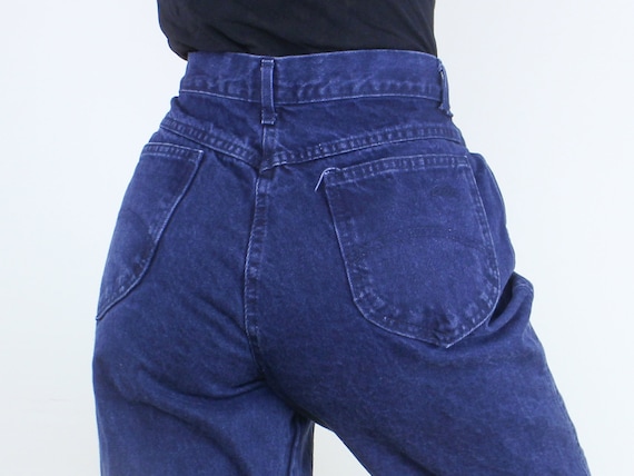 Vintage 90s 32W Chic jeans, exposed button fly, d… - image 1