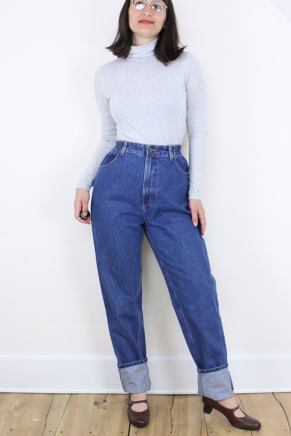 Vintage 90's 29-32W Tall LLBean jeans, medium was… - image 2