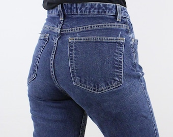 Vintage 90's 32W Eddie Bauer Jeans, Darker Medium Wash Denim