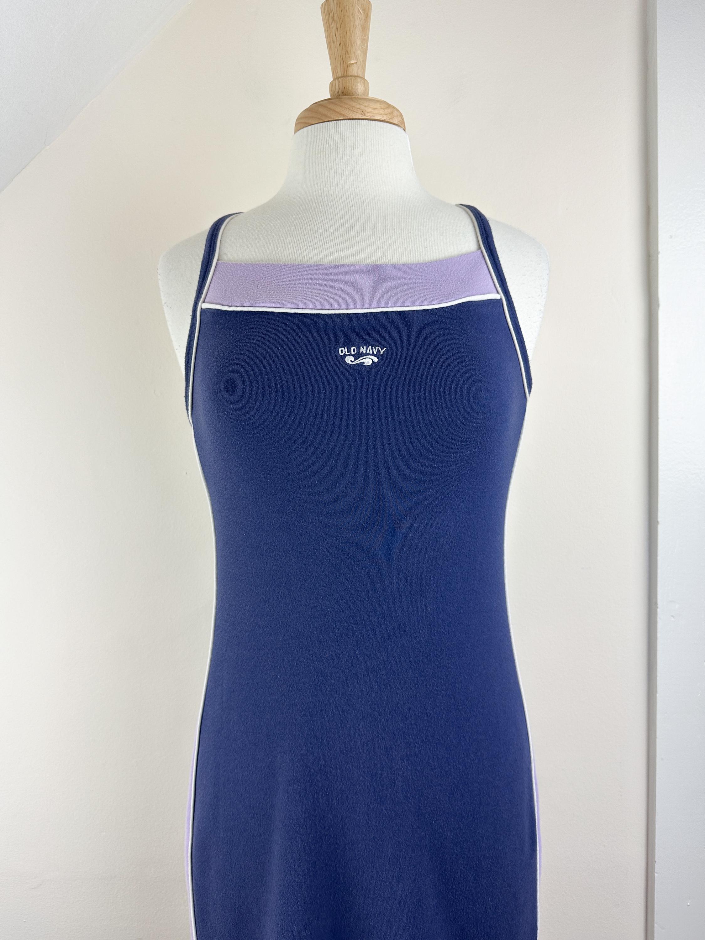 old navy athletic dress Women's Powersoft Fit & Flare - Black scoop neck wide straps shelf bra go How to Style the Old