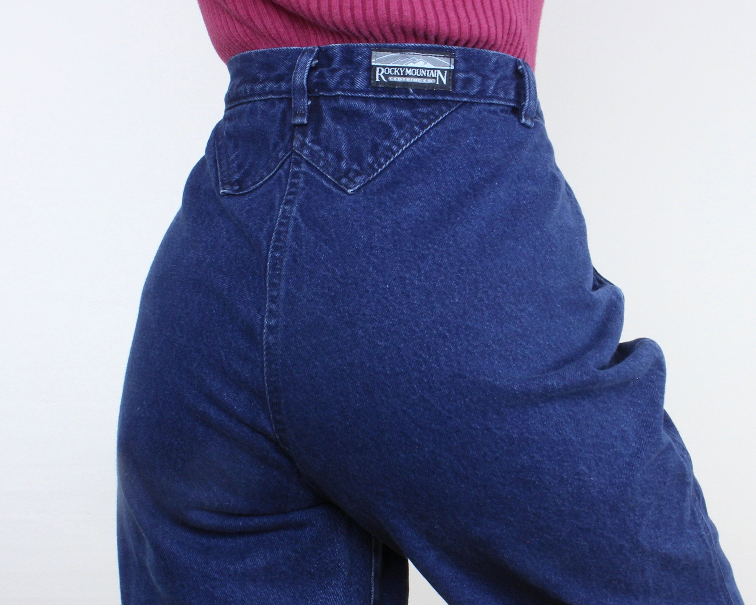 Vintage 80s/90s Rocky Mountain Jeans Dark Wash Blue - Etsy