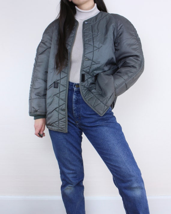 Vintage U.S. Air Force Liner Jacket Wool Cotton Blend Sherpa