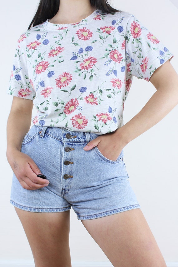 Vintage 90's floral t-shirt, RUSS, shirt, top, re… - image 4