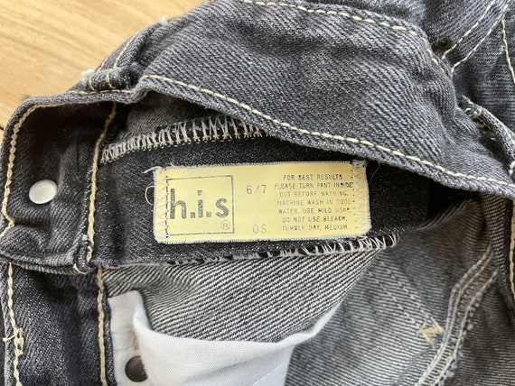 Vintage 80's 24W Chic jeans, black wash denim, hi… - image 9