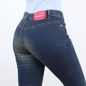 Distressed High Elastic Women Jeans Button Zipper Cuff High Waist Cargo  Jeans Streetwear Denim Pants Female Skinny Pencil Pants - AliExpress
