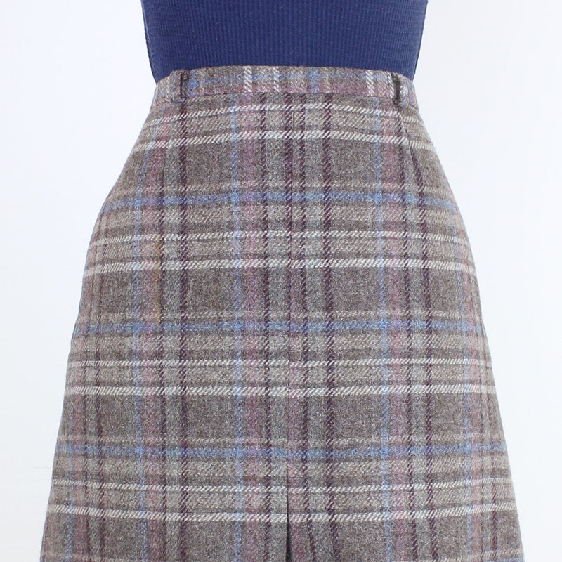 Mayfair Plaid Stitched Down Kick Pleat Skirt main image 1