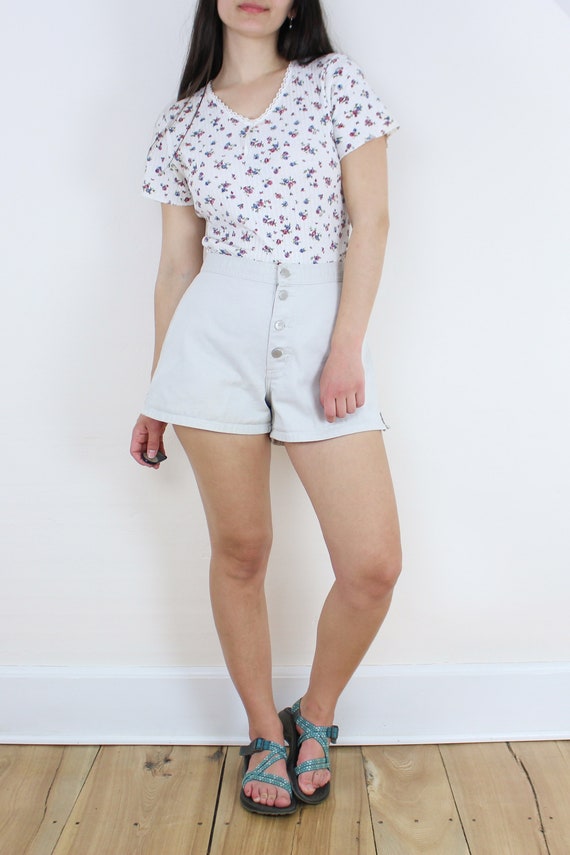 Vintage 90's 30W button fly shorts, hot shorts, s… - image 3