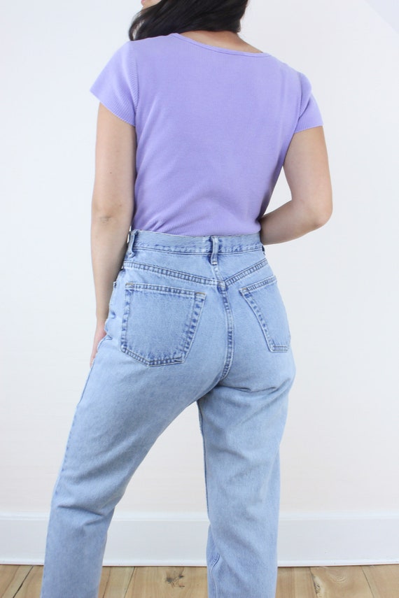 Vintage 90's 29W Gap jeans, light wash blue denim… - image 7