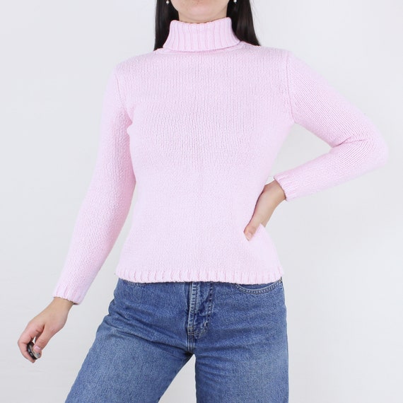 Vintage 90's Pink Cotton Turtleneck Sweater, Pastel, Heavy/chunky Knit, Ribbed Neck & Hem, Minimalist, Light Academic, Preppy, Y2K, Casual - Etsy Vintage 90's Pink Cotton Turtleneck Sweater, Pastel, Heavy/chunky Knit, Ribbed Neck & Hem, Minimalist, Light Academic, Preppy, Y2K, Casual - Etsy
