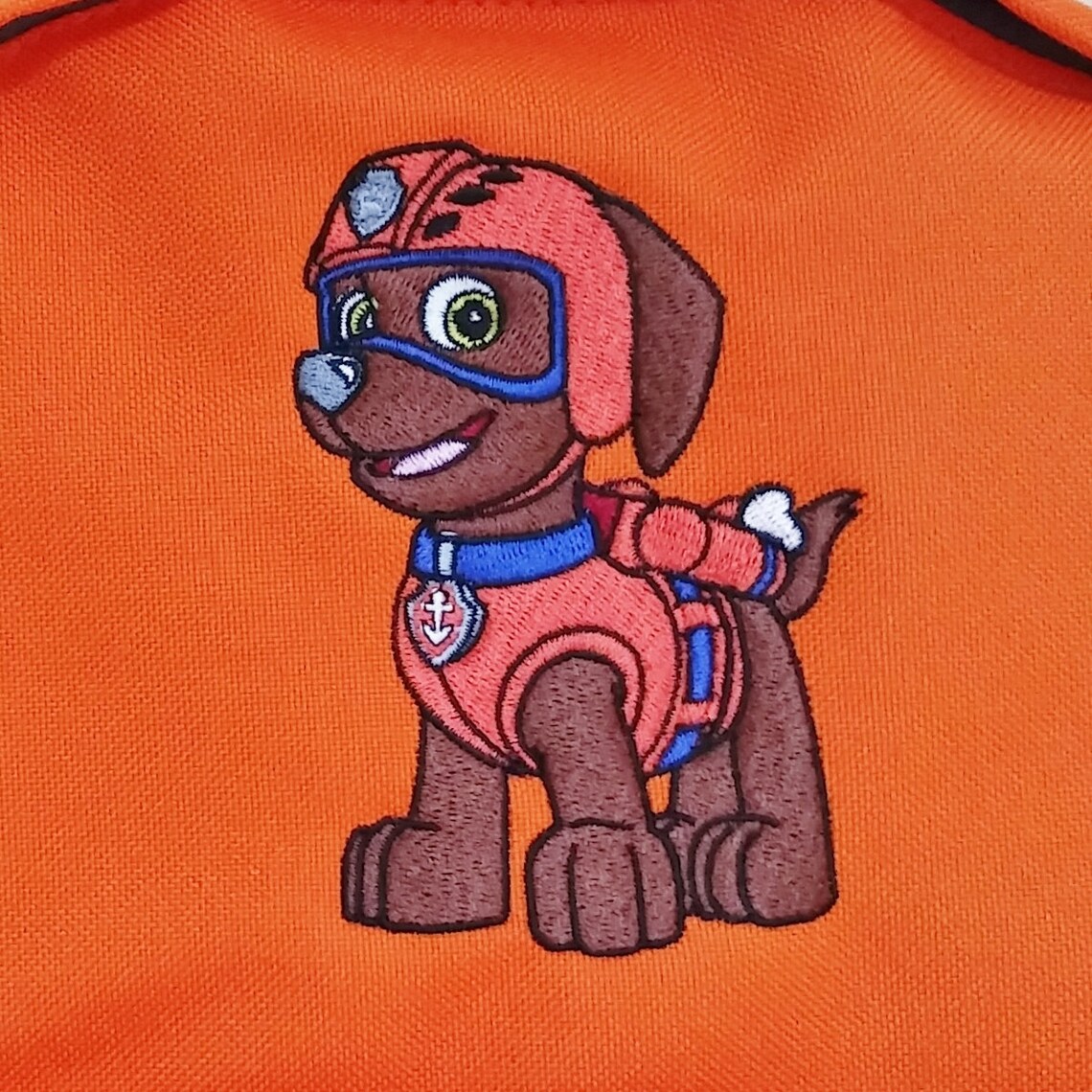 Paw Patrol bag Zuma name on backpack for kids Personalized Etsy
