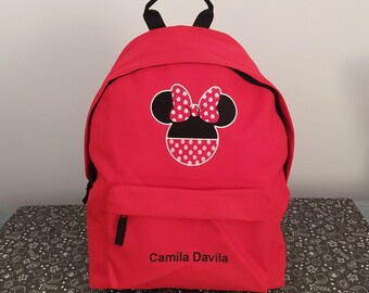 personalized minnie mouse backpack