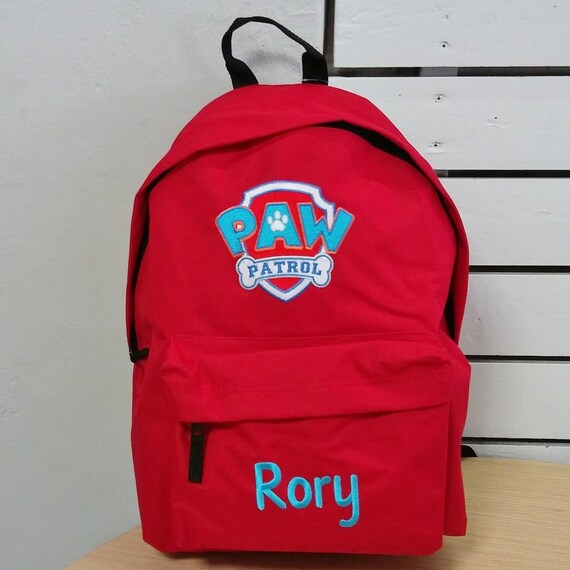 personalized paw patrol backpack