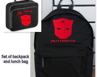 flash backpack and lunchbox