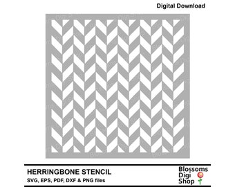 Herringbone stencil, herringbone svg, herringbone pattern, repeat pattern eps, background template, herringbone dxf, commercial use