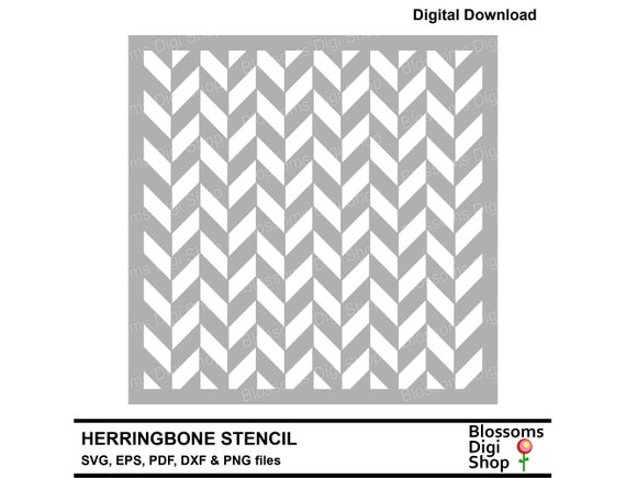 Herringbone stencil, herringbone svg, herringbone pattern, repeat pattern eps, background template, herringbone dxf, commercial use