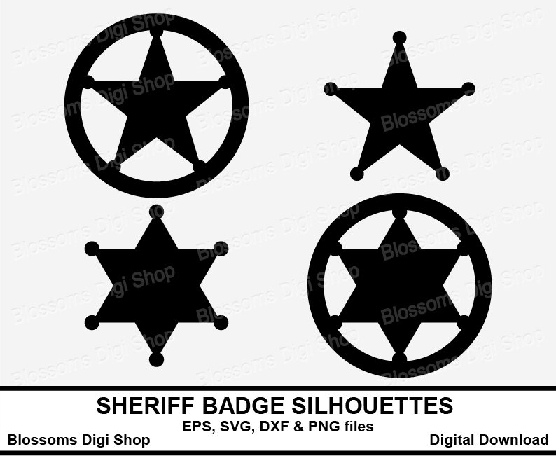 Sheriff Star Badge Silhouette