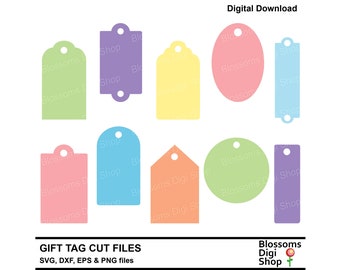 Gift tag, svg cut files, kraft tag, paper label, parcel tags, vintage shapes, cricut file, commercial use