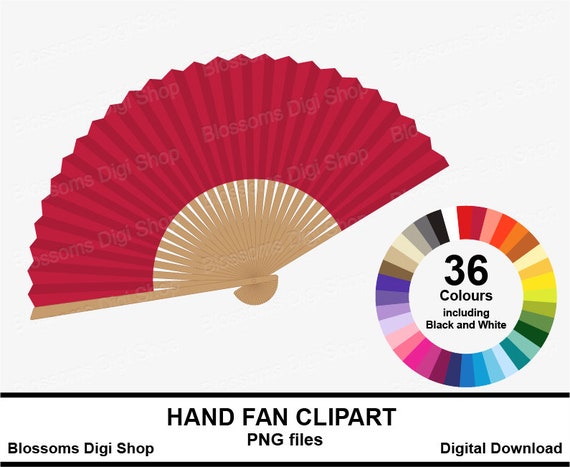 clipart hand fan
