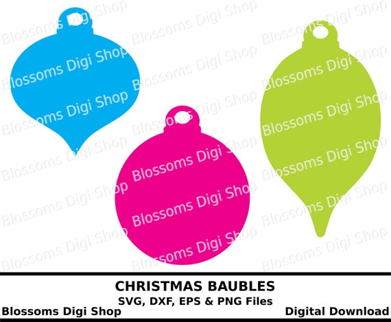 Download Christmas Baubles Svg Digital Download Christmas Cut File Etsy