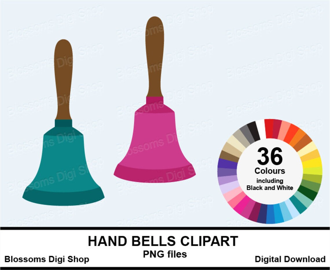 Hand Bells Clipart Bell Png Bell Clipart Bell Vector Bells Etsy
