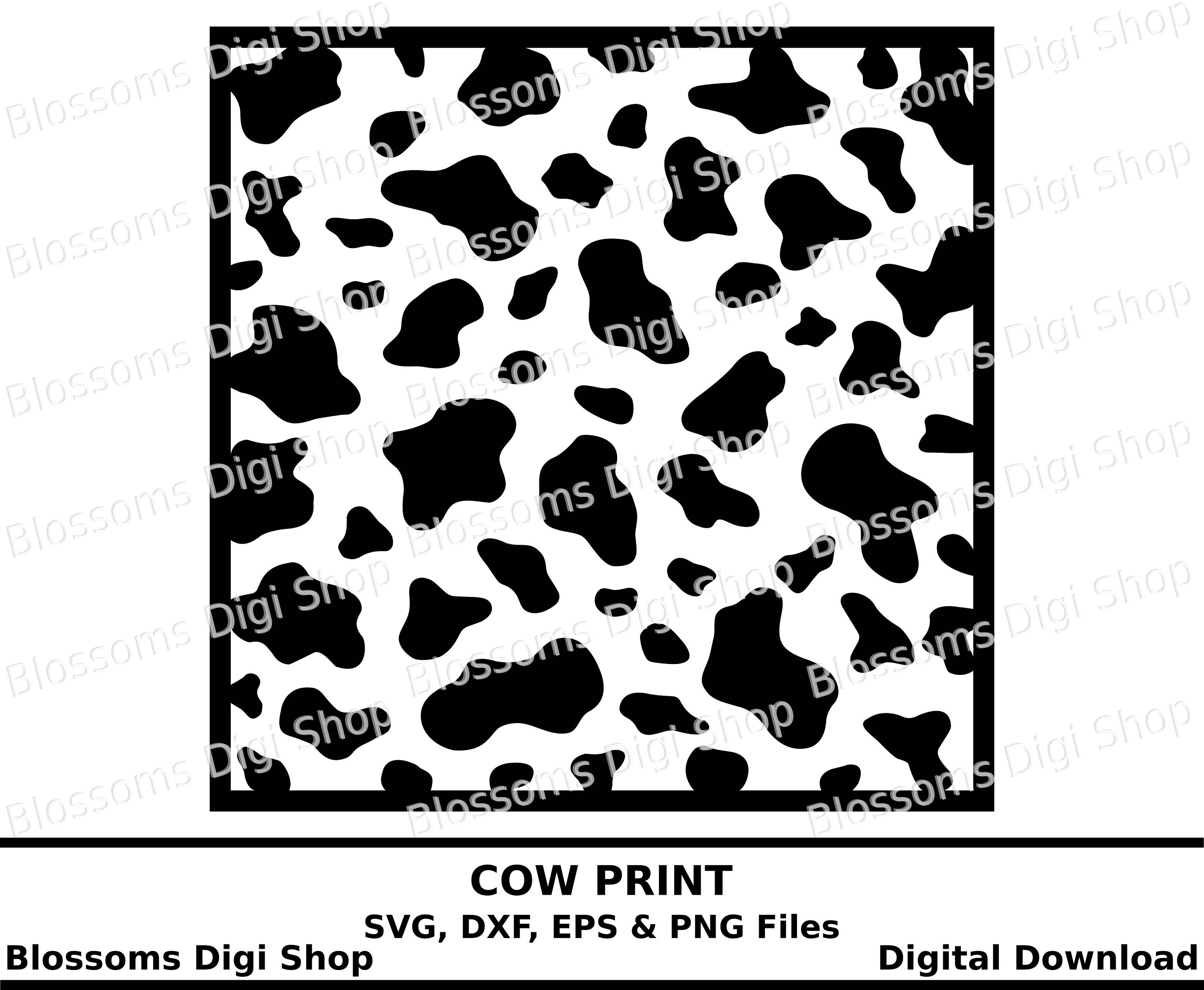 Download Cow Print Svg Digital Download Animal Print Template Eps Etsy