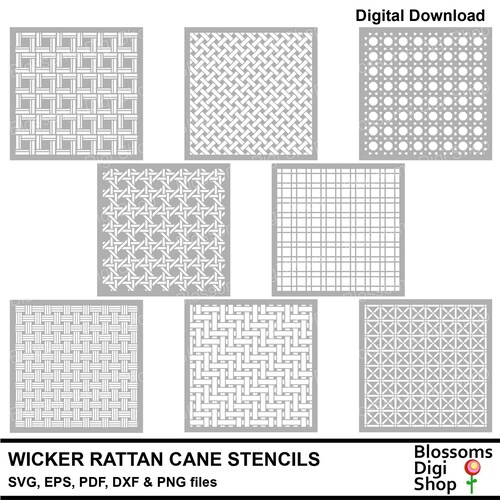 Digital Download Vintage Japanese Kimono Pattern - Katagami