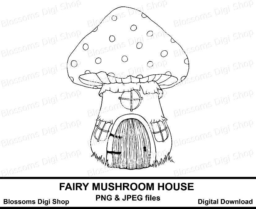 Printable Gnome Paper Dolls and Fairy Mushroom Gnome Houses in COLOR ...