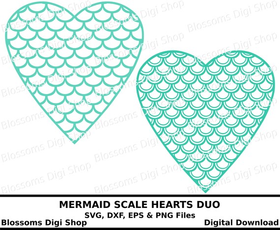 Free Free 177 Mermaid Scale Heart Svg SVG PNG EPS DXF File