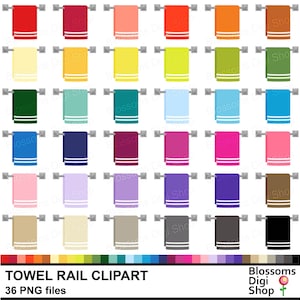 Towel rail clipart, sticker clip art, towel png, bathroom graphic, wash room, laundry room, kitchen element, towels icon, commercial use