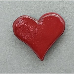 Red Heart Ceramic Refrigerator Magnets