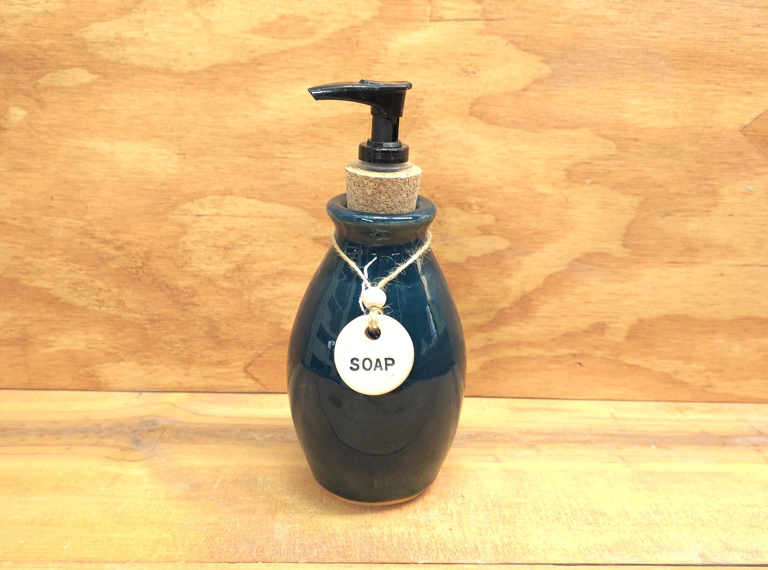 Peacock Green Soap Dispenser