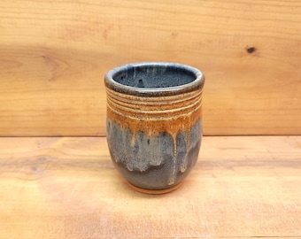 Yellow over Bluestone Tumbler / Toothbrush Holder