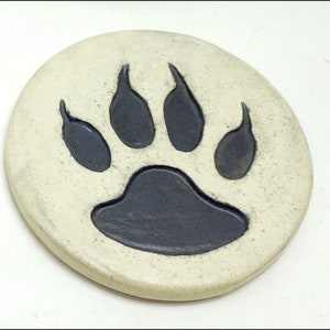 Round Wolf Print Ceramic Coaster