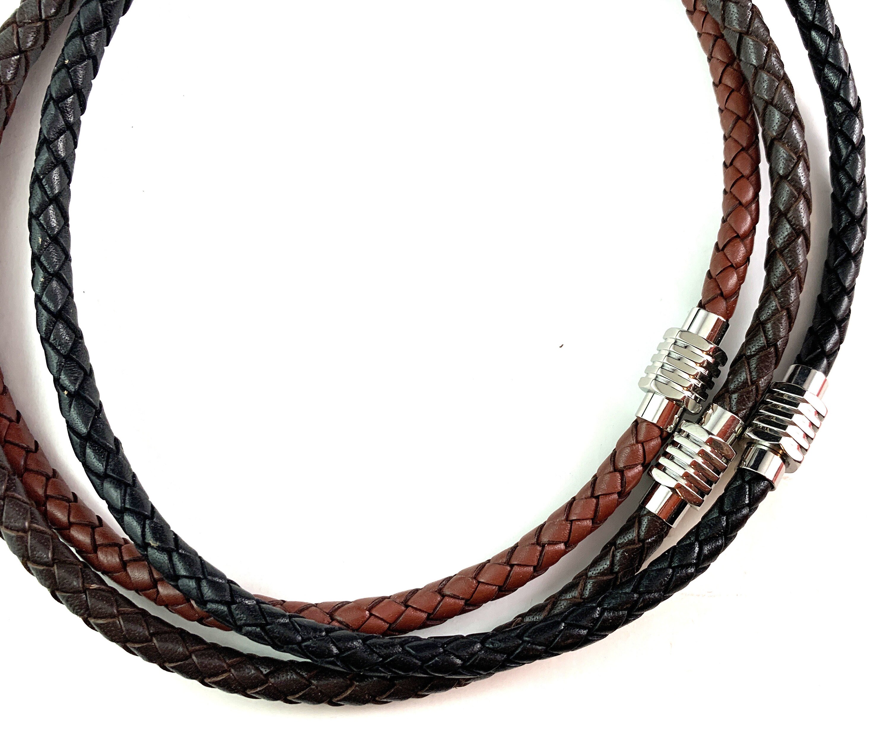 PATIKIL 16/18/20 Lederen Ketting Koord, 1mm/0.04 Waterdicht