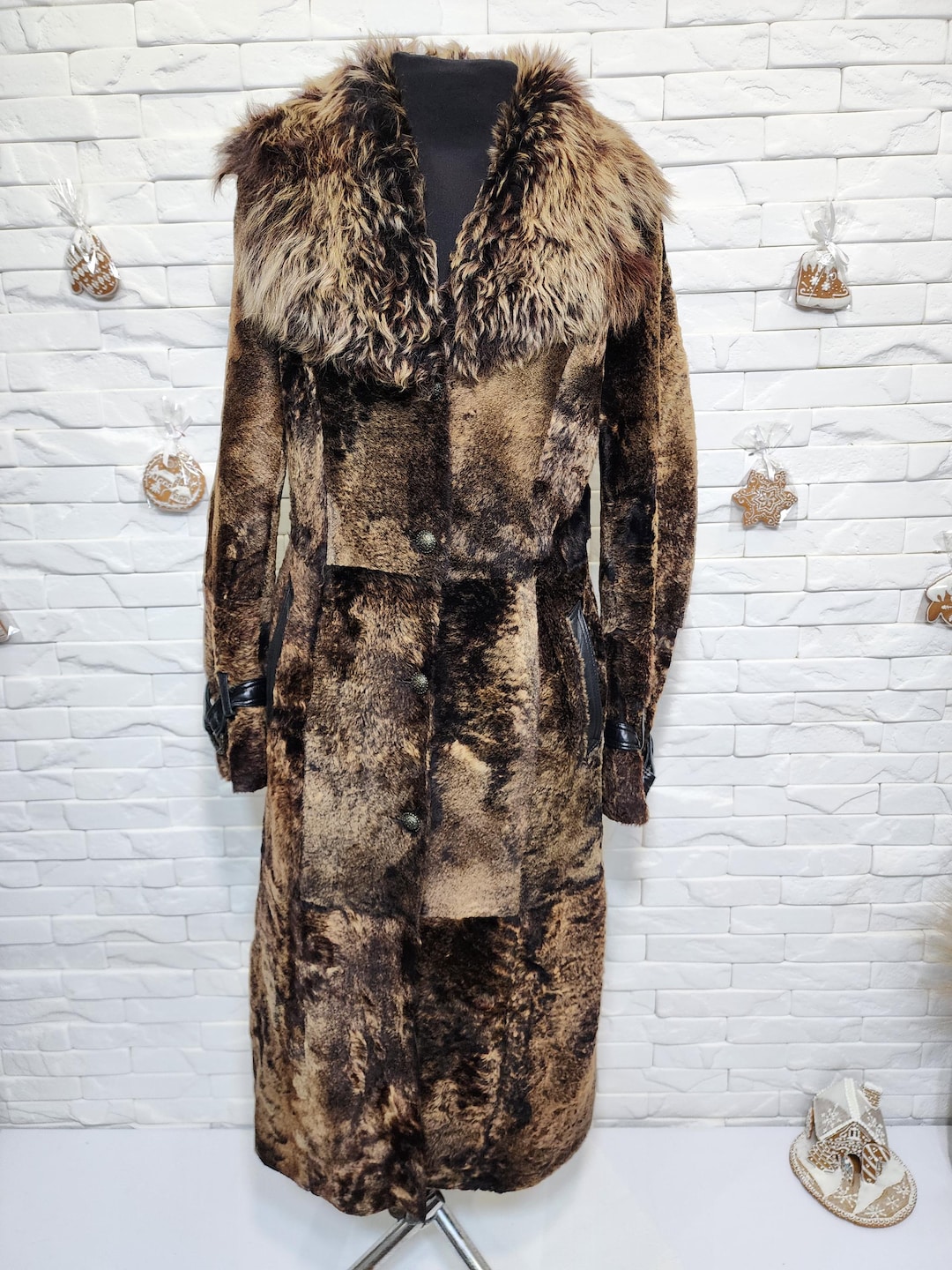 Brown Fur Coat: Genuine Fur. Women's Sheepskin. - Etsy Israel
