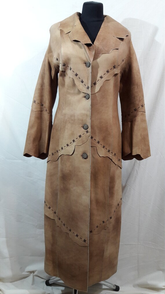 Incredible women's light brown cloak. Women's long