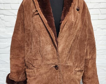 Vintage Warm Coat: Women's Brown Warm Jacket