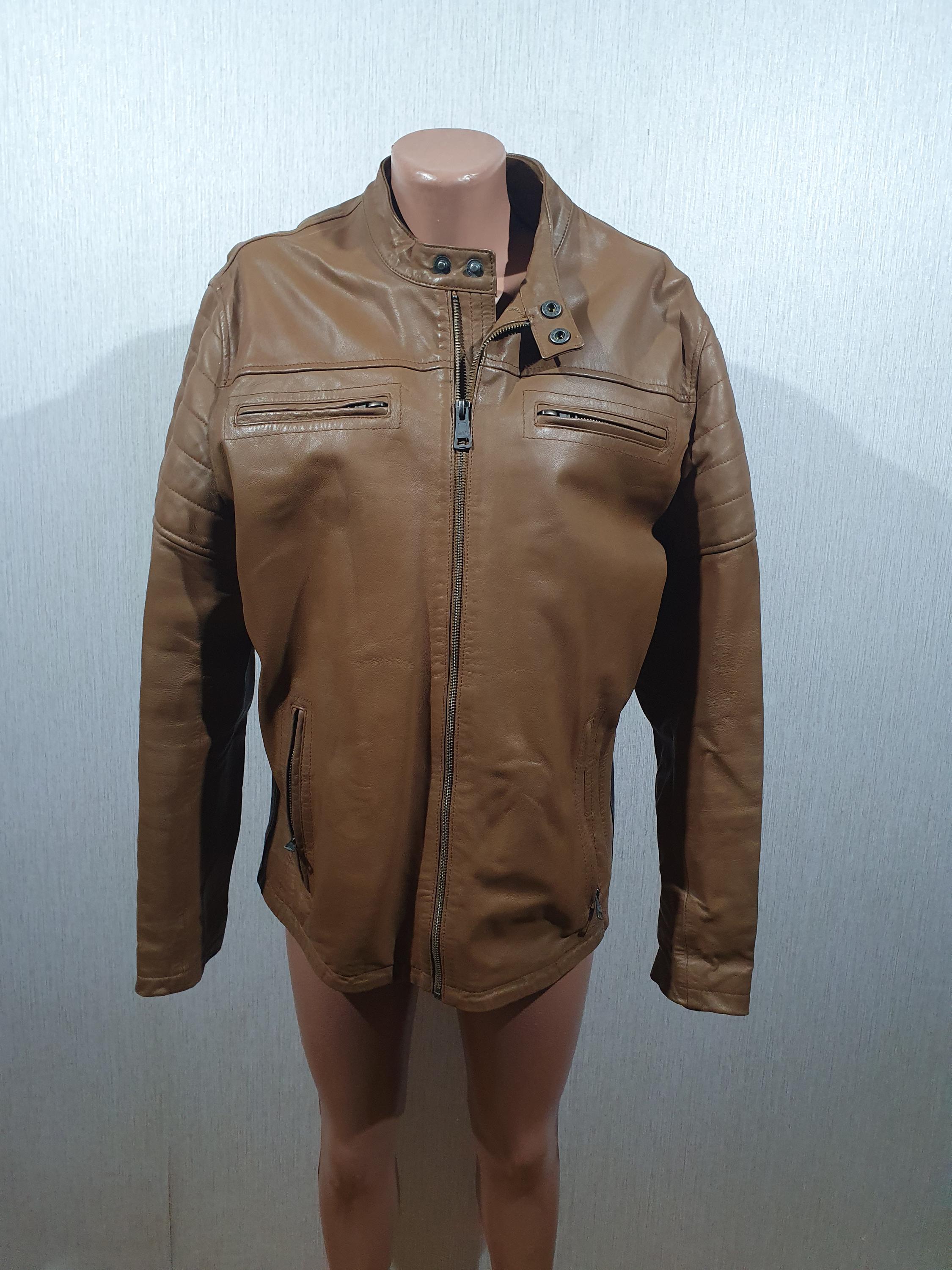 販売オンラインストア ヴィンテージ レザージャケット ブラウン短文 