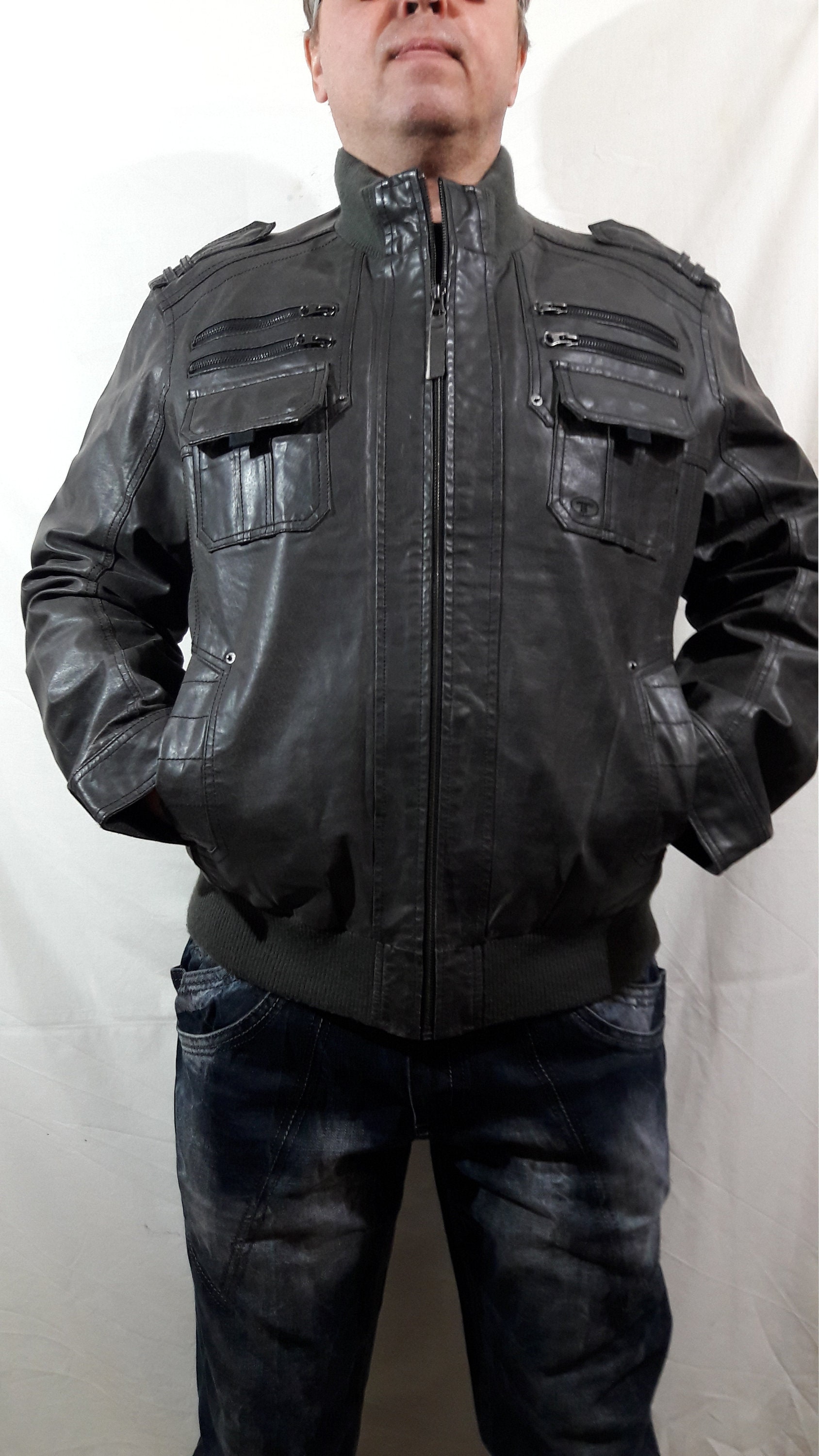 舐達麻 FAUX LEATHER JACKET レザージャケット AGH FAUX LEATHER CAR COAT | APHRODITEGANG HOLDINGS