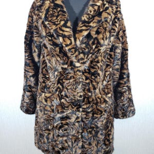 Vintage Brown Mink Fur Coat - Women&#39;s Warm Luxury Outerwear