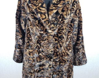 Vintage Brown Mink Fur Coat - Women's Warm Luxury Outerwear